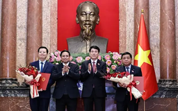 Chủ tịch nước Lương Cường trao quyết định bổ nhiệm Phó Thủ tướng và Bộ trưởng