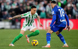 Real Betis thắng Getafe nhưng Antony dính thẻ đỏ