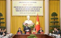 Công bố Lệnh Chủ tịch nước về 3 luật vừa thông qua
