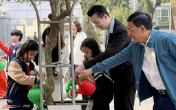 'Chiến sĩ nhí' xây dựng trường học sạch đẹp