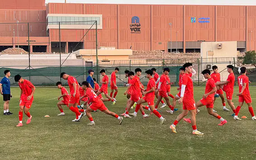U17 Việt Nam sẵn sàng cho trận đấu gặp U17 Oman