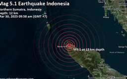 Động đất 5,1 độ richter tại Indonesia