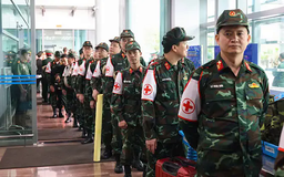 80 quân nhân Việt Nam lên đường sang Myanmar