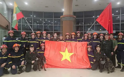Đội cứu hộ, cứu nạn Việt Nam đã đến Myanmar