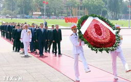 Tổng Bí thư Tô Lâm và Tổng Bí thư, Chủ tịch Trung Quốc vào Lăng viếng Chủ tịch Hồ Chí Minh