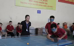 Giải bóng bàn đầu tiên cho học sinh khiếm thị
