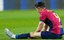 Barcelona nhận tin xấu với chấn thương của Lewandowski
