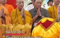 Cung đón xá lợi Đức Phật đến Việt Nam