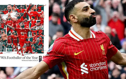 Mohamed Salah giành giải Cầu thủ xuất sắc nhất mùa 2024-2025