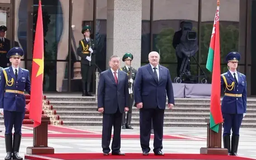 Lễ đón chính thức Tổng Bí thư Tô Lâm thăm cấp Nhà nước Belarus