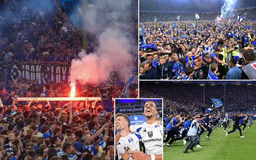 Hỗn loạn màn ăn mừng Hamburg thăng hạng Bundesliga
