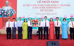 Hơn 8.700 đảng viên nhận huy hiệu Đảng đợt 19/5