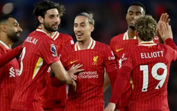 Liverpool lập kỉ lục ghi bàn tất cả các trận sân khách