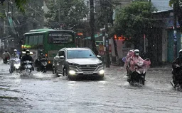 Cảnh báo mưa lớn ở khu vực nội thành Hà Nội