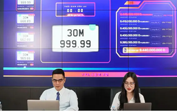 Biển số 30M-999.99 trúng đấu giá hơn 9 tỷ đồng