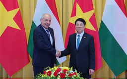 Chủ tịch nước Lương Cường chủ trì lễ đón Tổng thống Hungary