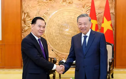 Tổng Bí thư tiếp Chánh văn phòng Trung ương Đảng Nhân dân Cách mạng Lào