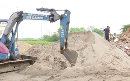 San lấp đất nông nghiệp tại xã Hương Ngải