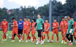 Buổi tập đầu tiên của đội tuyển Việt Nam tại Malaysia