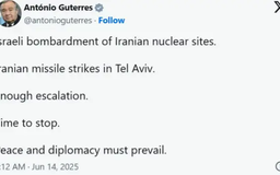 Cộng đồng quốc tế kêu gọi Israel, Iran ngừng leo thang