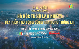 Đón xem 'Hà Nội chuyển động' ngày 28/7: 'Hà Nội: Từ xử lý ô nhiễm đến kiến tạo dòng sông xanh cho tương lai'