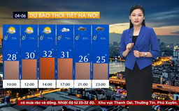 Dự báo thời tiết sáng | 04/06/2025