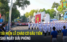 Tái hiện Lễ chào cờ đặc biệt ngày 10/10/1954