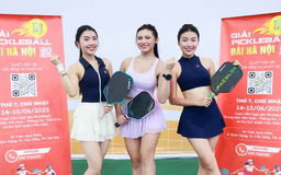 Hoa hậu Biển đảo sẵn sàng cho giải Pickleball Đài Hà Nội