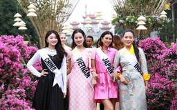 Dàn hoa hậu thích thú check-in lễ hội hoa Mê Linh (Hà Nội)