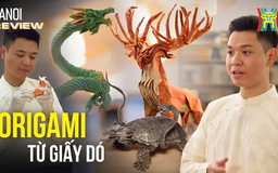 Độc đáo nghệ thuật Origami từ giấy dó | HANOI Review | 08/05/2025