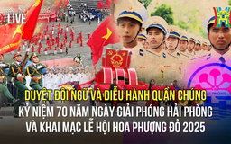 Duyệt đội ngũ và diễu hành Kỷ niệm 70 năm Ngày giải phóng Hải Phòng