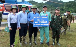 Bộ Quốc phòng cử trực thăng cứu trợ đồng bào Nguyên Bình