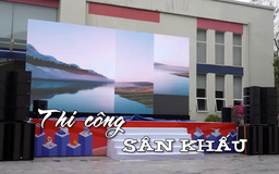 Thi công sân khấu | Nhịp sống Hà Nội | 13/04/2025