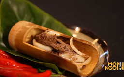 Bò nướng ống tre