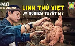 Cận cảnh bộ linh thú Việt bằng gốm sứ Bát Tràng | HANOI Reviews | 14/09/2023