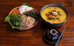 Cá lăng om chuối đậu