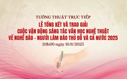 Lễ trao giải sáng tác VHNT về Nghề báo - Người làm báo