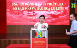 Đài Hà Nội ủng hộ nhân dân bị ảnh hưởng do bão Yagi