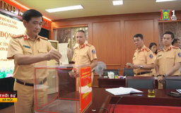 Phòng CSGT Hà Nội ủng hộ đồng bào vùng bão lũ