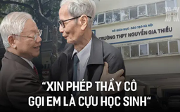 'Xin phép thầy cô gọi em là cựu học sinh'