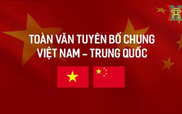 Tuyên bố chung về việc tăng cường quan hệ đối tác hợp tác chiến lược toàn diện Việt Nam - Trung Quốc