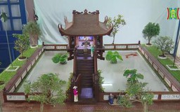 Độc đáo mô hình Chùa Một Cột thu nhỏ