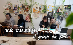 Vẽ tranh ở quán cà phê | Nhịp sống Hà Nội | 26/02/2025