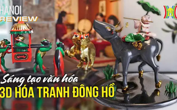 Sáng tạo văn hóa qua nghệ thuật 3D hóa tranh Đông Hồ | HANOI Review | 28/01/2025