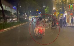 Nguy hiểm khi chở trẻ mang theo vật cồng kềnh