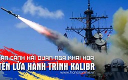 Cận cảnh hải quân Nga phóng tên lửa Kalibr tấn công Ukraine
