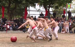 Hội vật cầu kịch tính ở làng Thúy Lĩnh