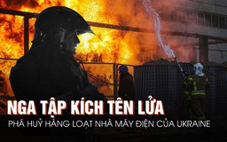 Hàng loạt nhà máy điện Ukraine vừa bị tập kích trong đêm