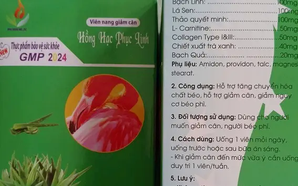 Viên nang giảm cân Hồng Hạc Phục Linh chứa chất cấm