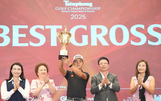 Nguyễn Trọng Hoàng lần đầu vô địch Tiền Phong Golf Championship